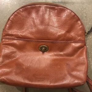 Margot brown leather backpack purse